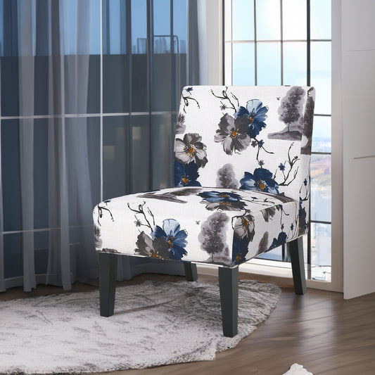 ACCENT CHAIR BLUE MULTI