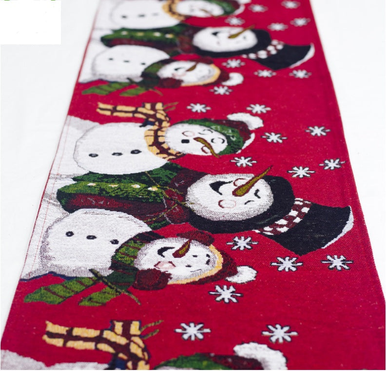 Christmas Decorations Elk, Snowman Table Runner