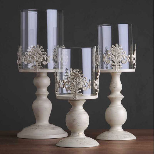 Strongwell Candle Holder Cube Stand Candle Candlestick Metal Base Decoration