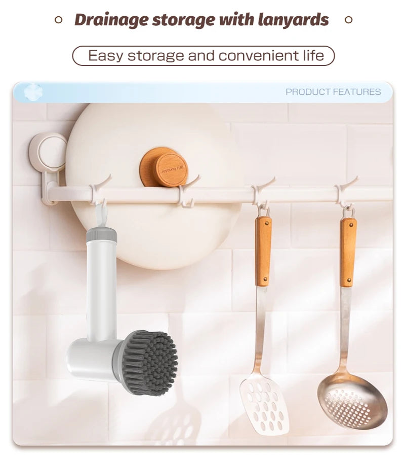 New Wireless Electric Cleaning Brush Housework Kitchen Dishwashing Brush Bathtub Tile Professional Cleaning Brush