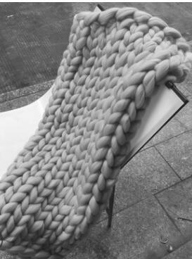 Woven super thick wool blanket