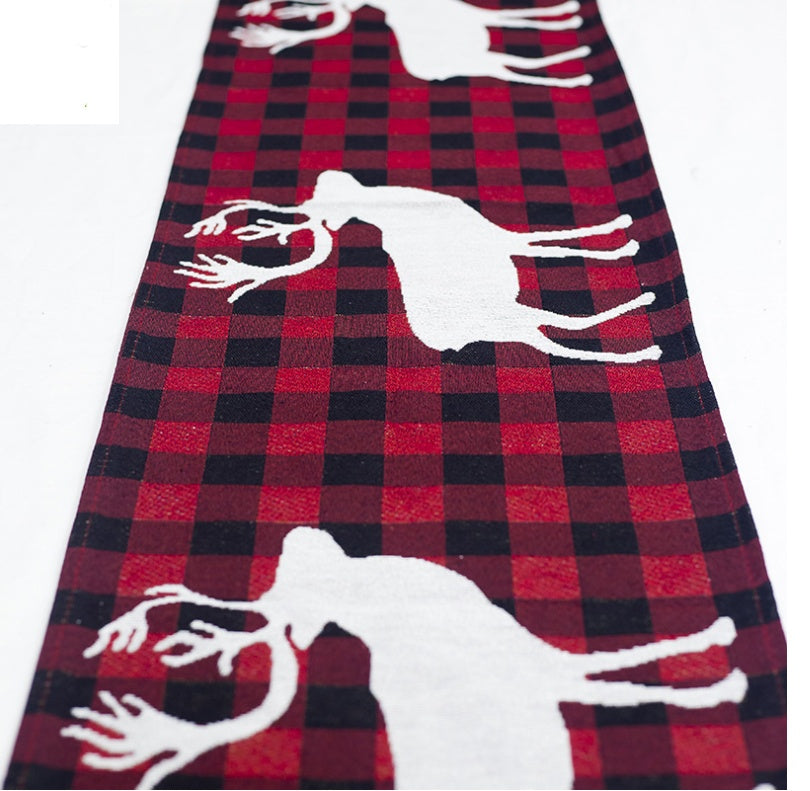 Christmas Decorations Elk, Snowman Table Runner