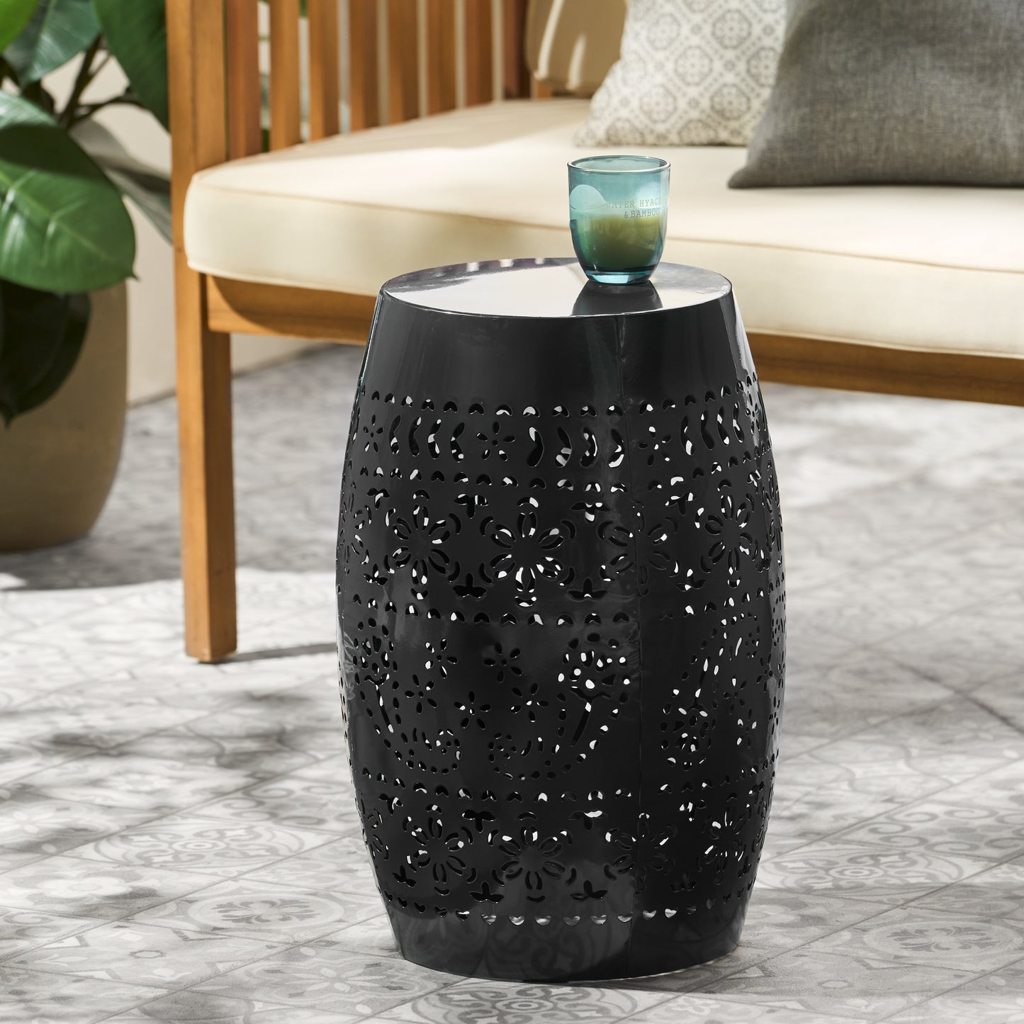 RUBY Black Side Table