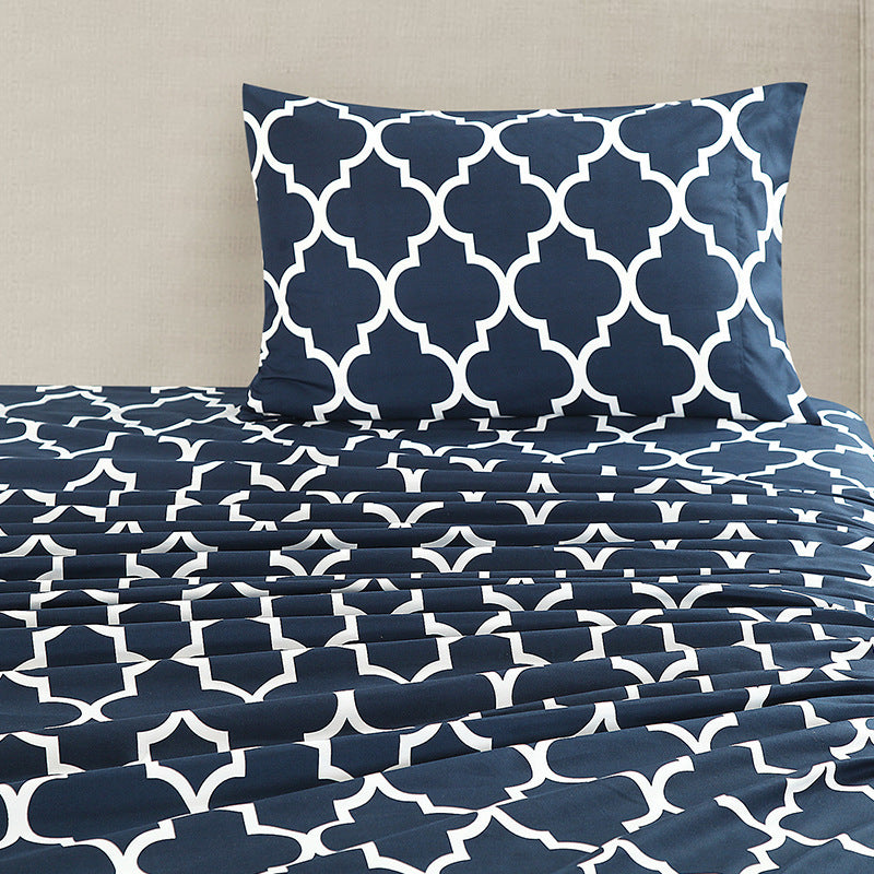 Four-piece Bedding Set Classic Printed Sheet Sets