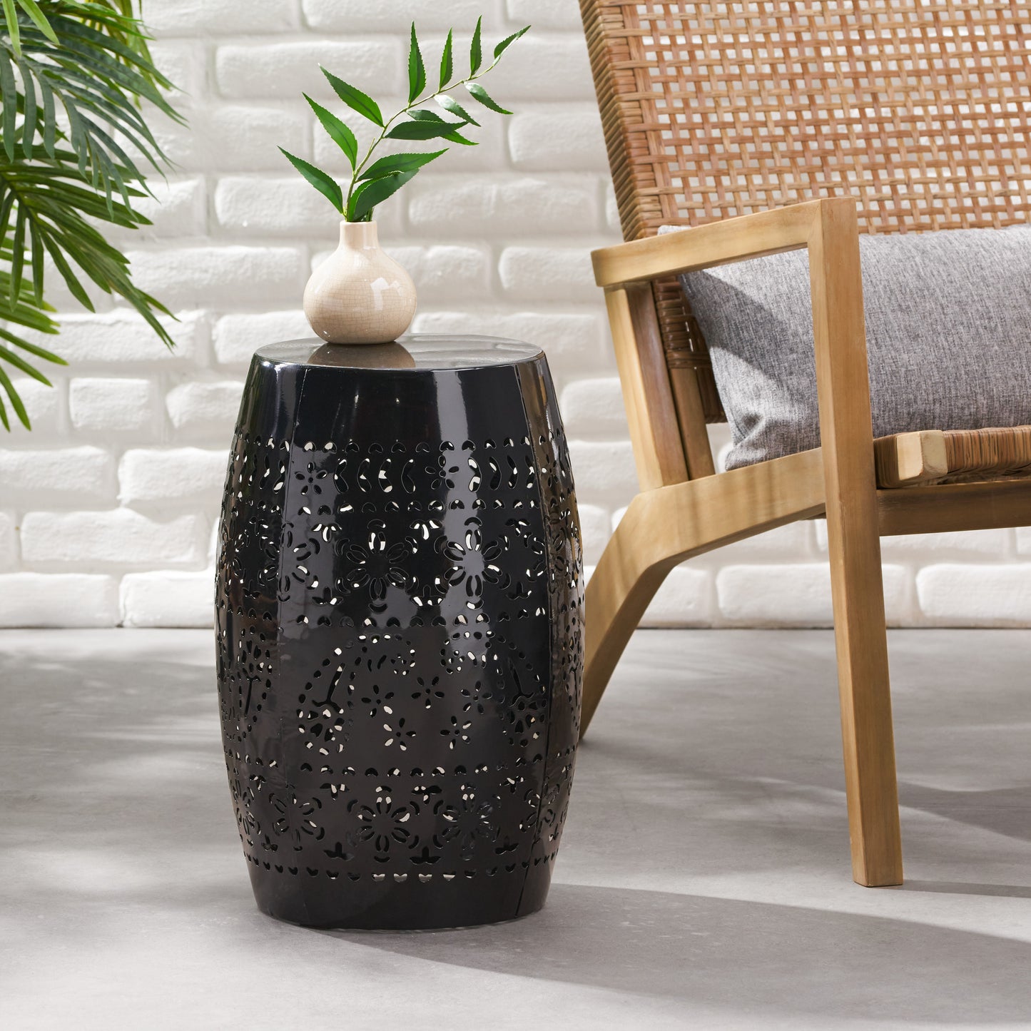 RUBY Black Side Table