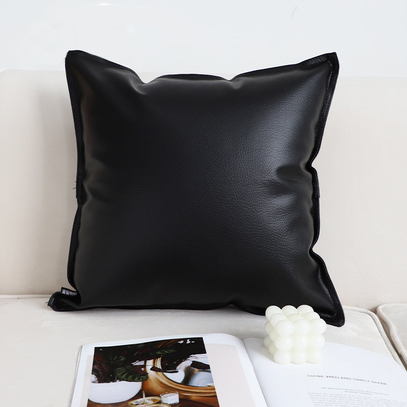 Black And White Simple Checkerboard Pillow