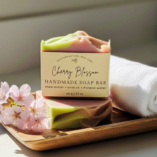 Cherry Blossom Handmade Soap Bar VEGAN COLD PROCESS