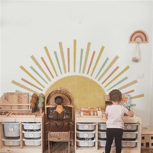 Sun Children's Room Background Decorative Wall Sticker